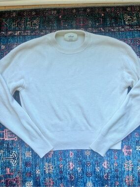 Wilfred White Crewneck Knit Sweater